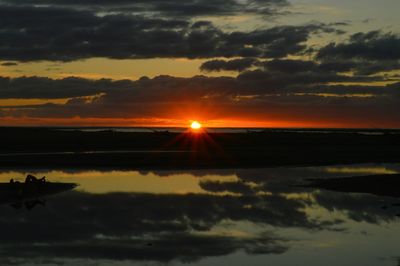 Sunset over sea