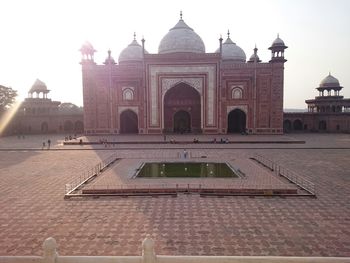 Low angle view of historical building