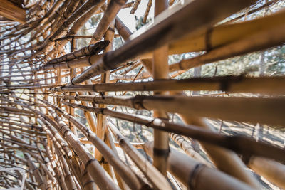Close-up of metal structure