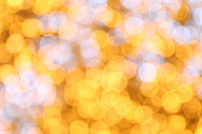 Defocused image of illuminated lights