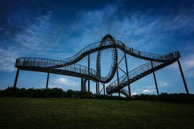 Low angle view of bridge against sky