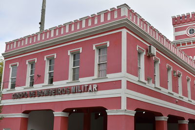 Low angle view of building against sky