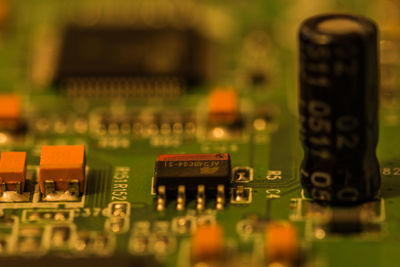 Full frame shot of motherboard