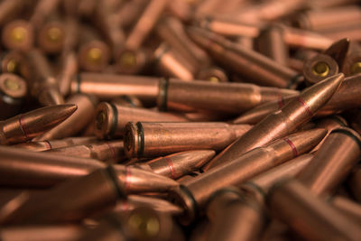 Full frame shot of bullets