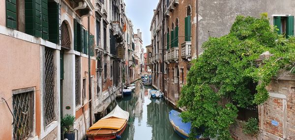 Boats in canal