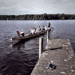 Pier on lake