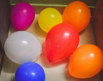 Multi colored balloons