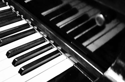 Close-up of piano