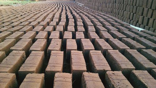 View of empty footpath