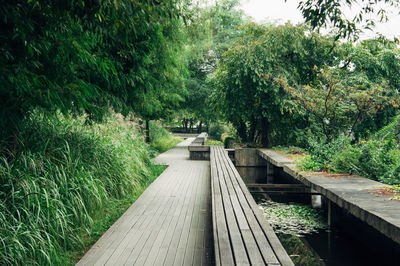 View of footbridge