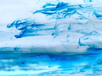 Close-up of frozen sea