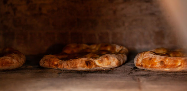 Schiacciata is a kind of bread made in tuscany, italy.