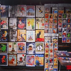 Full frame shot of multi colored wall