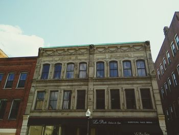 Low angle view of building against sky