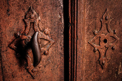 Full frame shot of rusty door