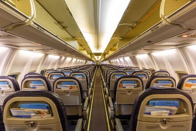 Interior of train