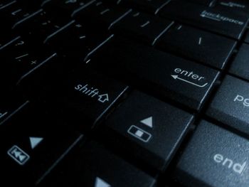 Close-up of computer keyboard