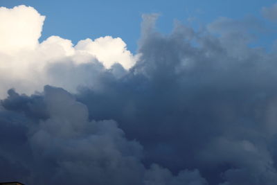 Low angle view of clouds in sky