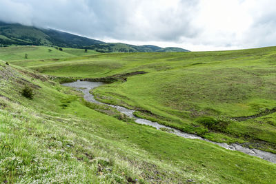 Scenic view of landscape against sky