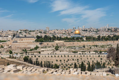 The oldest functional jewish cemetery in the world in jerusalem, israel