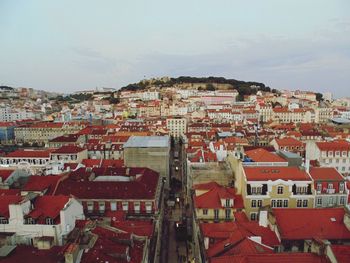 View over lisbon. s. jorge's castle.