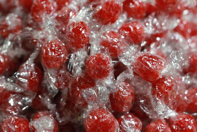 Full frame shot of strawberries