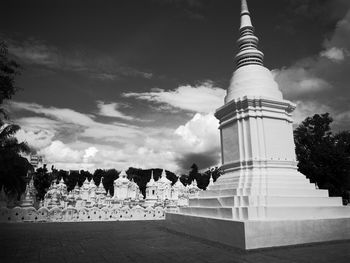 Built structure against cloudy sky