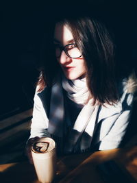 Portrait of young woman