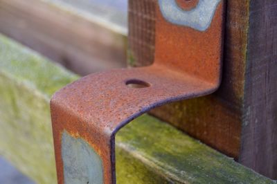 Close-up of rusty metal