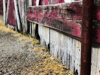 Close-up of weathered wall