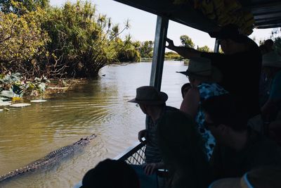 Reflection of trees in water