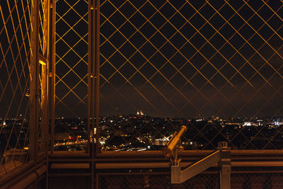Eiffel tower plattform view by night
