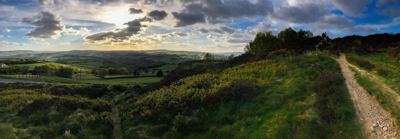 Panoramic view of landscape against sky