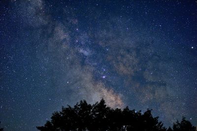 Low angle view of stars in sky