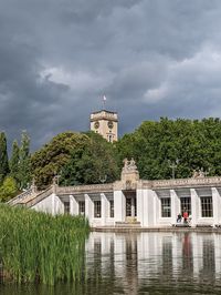 Underground station with lake and park,berlin