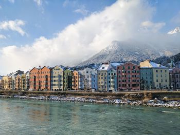 Panoramic shot of cityscape against sky