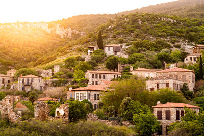 Buildings in a town