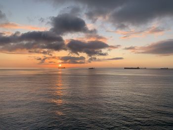 Sunrise over the alboran sea in the western mediterranean 