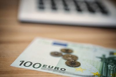 Close-up of text on table