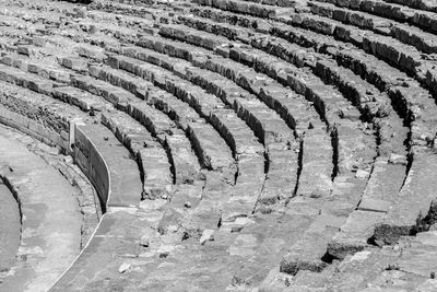 High angle view of  theatre of ephesus