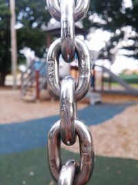 Close-up of rusty chain