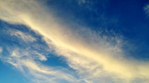 Low angle view of clouds in sky