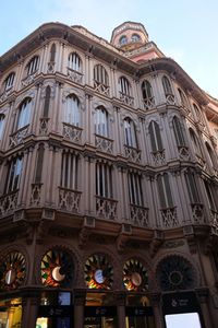 Low angle view of historic building against sky