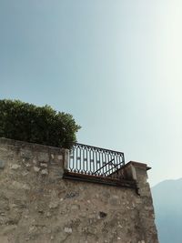 Gazebo against clear sky