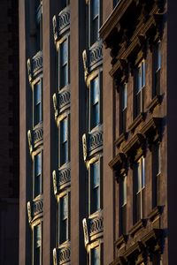 Low angle view of buildings in city