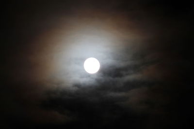 Scenic view of moon against sky at night