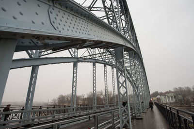 Low angle view of bridge against sky