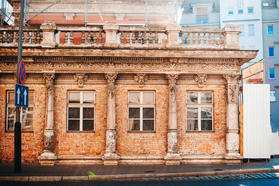 Facade of old building