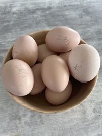 Free-range eggs 