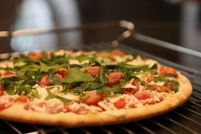 Close-up of pizza